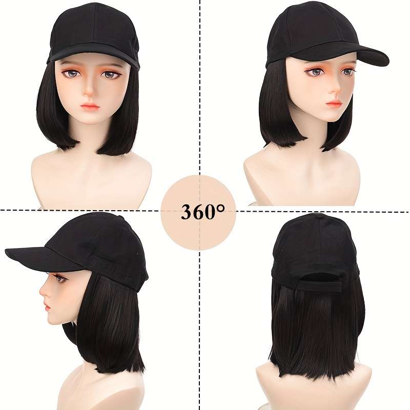 1Pc Black 20.32cm Fashion Design Wig