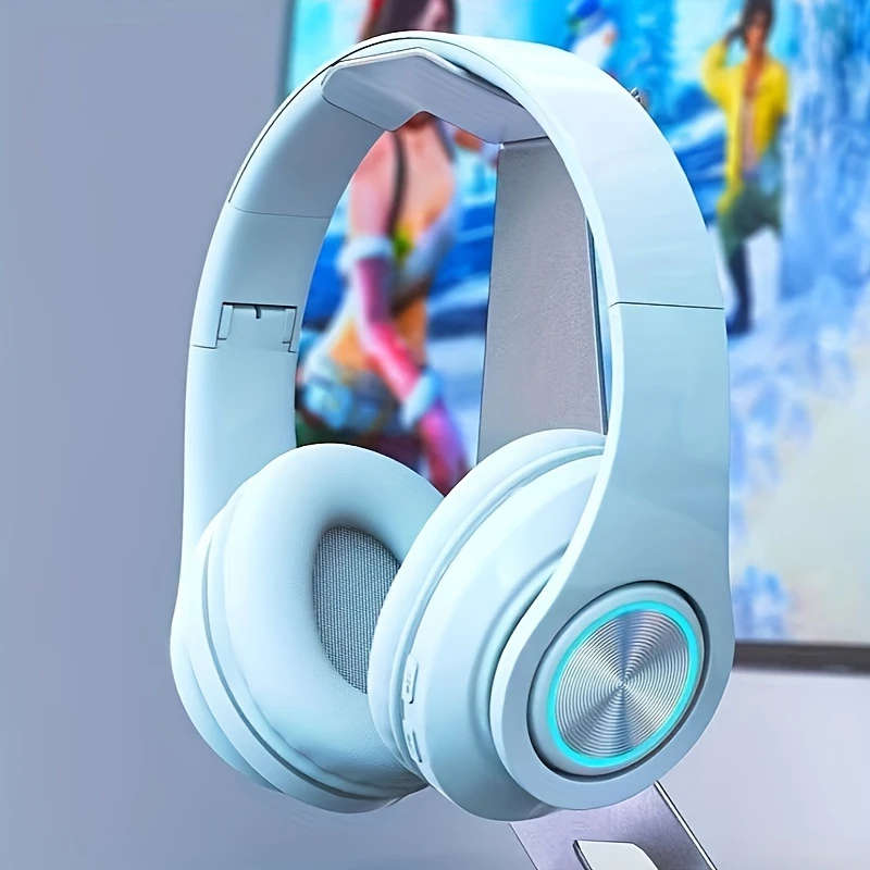 1pc Wireless Headphones With Headband Support Card Insertion Wired Wireless Multifunctional Use Colo