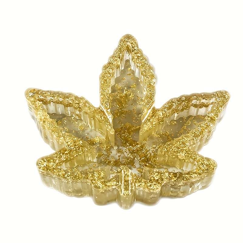 1pc DIY Crystal Drop Glue Mold Maple Leaf Ashtray Mirror Table Ashtray Storage Box Silica Gel M