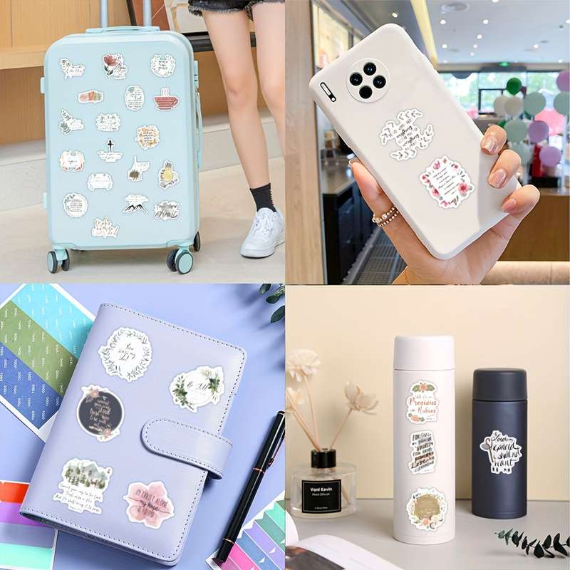 100pcs Bible Stickers Jesus Christian Themed Stickers