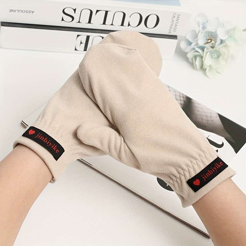 1 Pair Khaki Warm Gloves