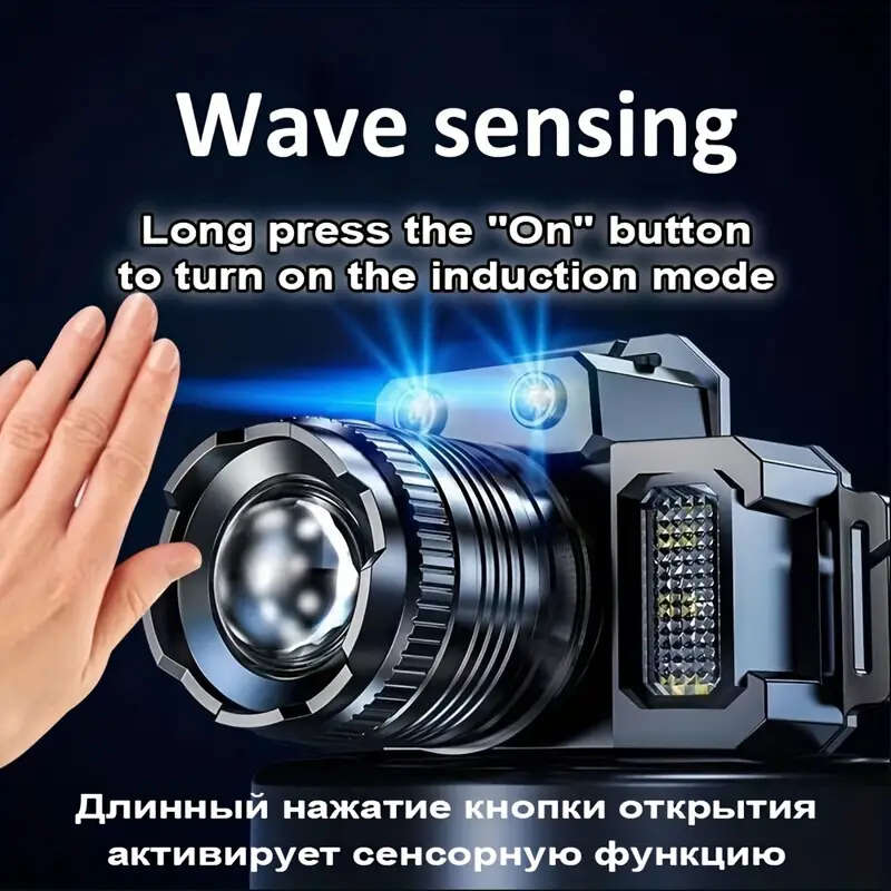 Rechargeable Head Mounted Flashlight