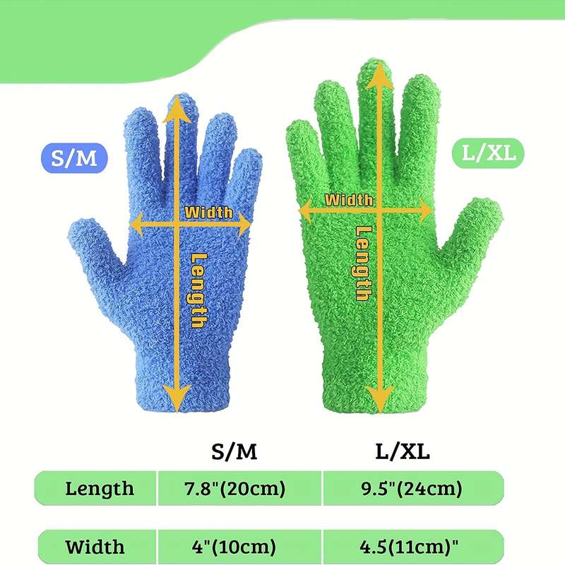 1 Pair Green Multi Purpose Work Gloves