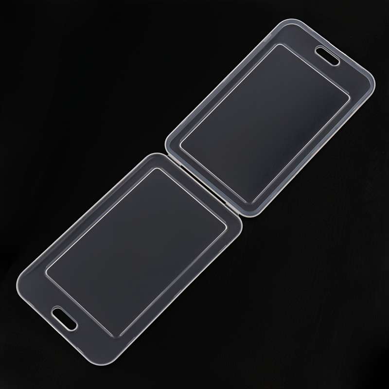 1pc Various Transparent Color Card Set Lanyard Hanging Clip Card Holder Student Teacher Certificat