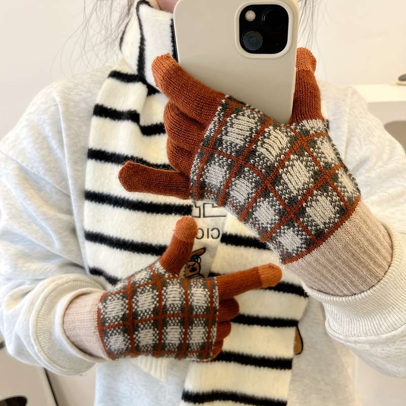 1 Pair Fingerless Cerulean Warm Gloves