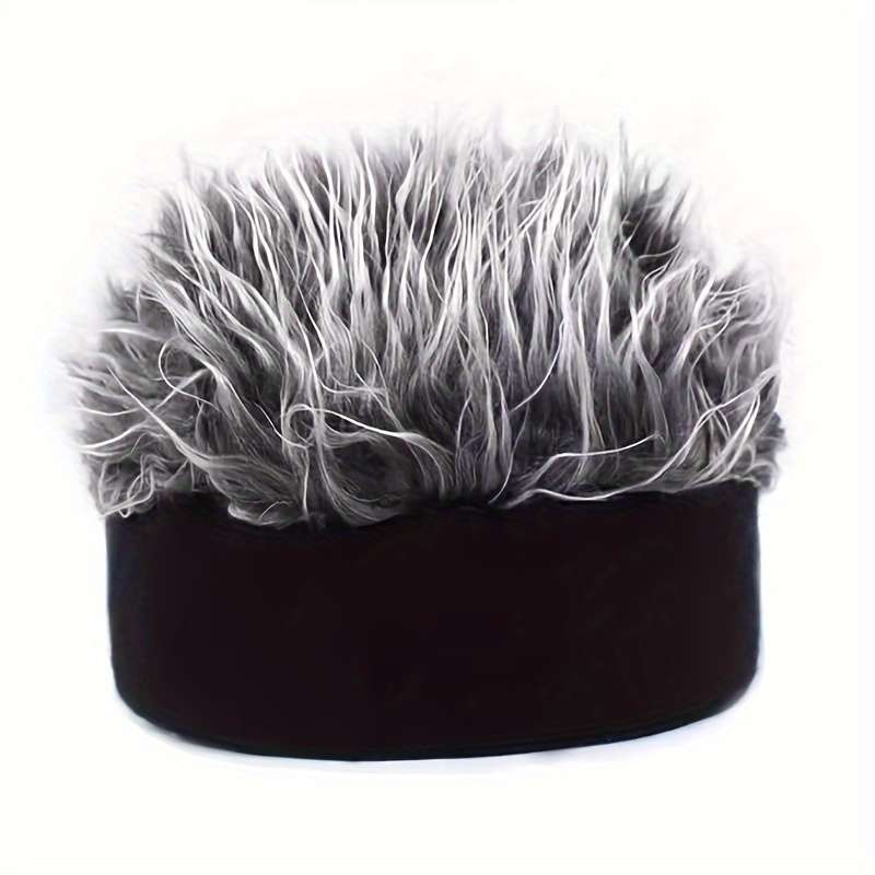 1pc Vintage-Inspired Men's Brimless Hat in Gray White Retro Street Style Performance Access