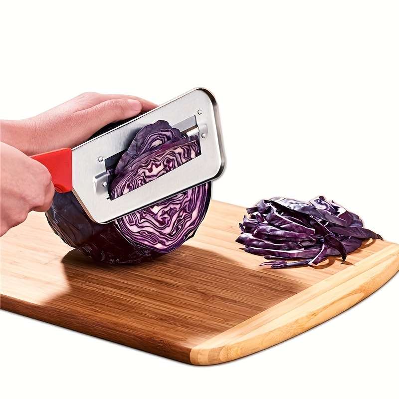 1pc Cabbage Kitchen Knife Cabbage Hand Chopper Metal Sauerkraut Knife Double Slice Planer