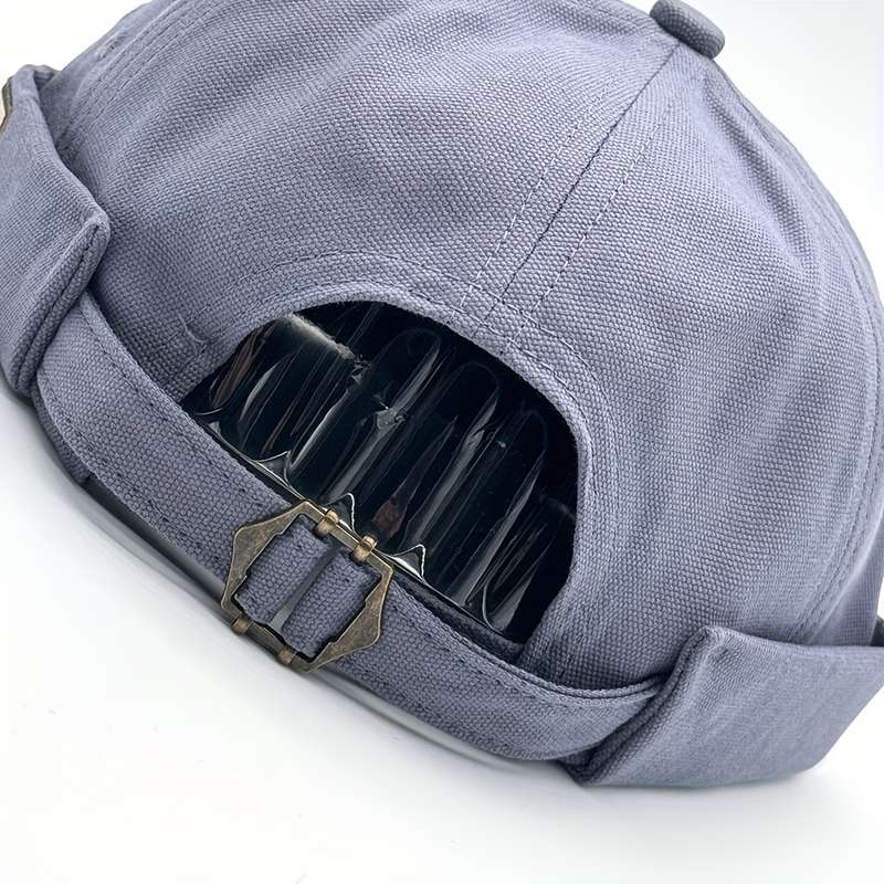 1pc Adjustable Breathable Docker Cap Xlamulu Vintage Docker Cap Adjustable Breathable Beanie w