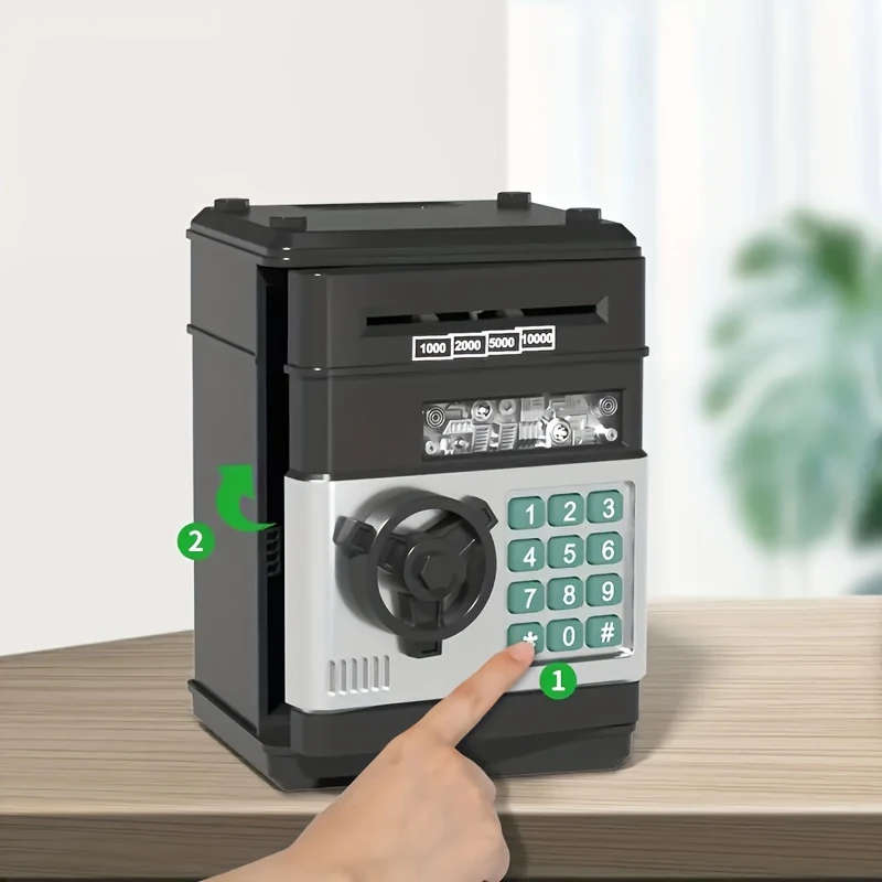 1pc Savings Pot Toys for 3 to 12 Years Youngsters Large Electronic Money Coin Bank for Girls And Boy