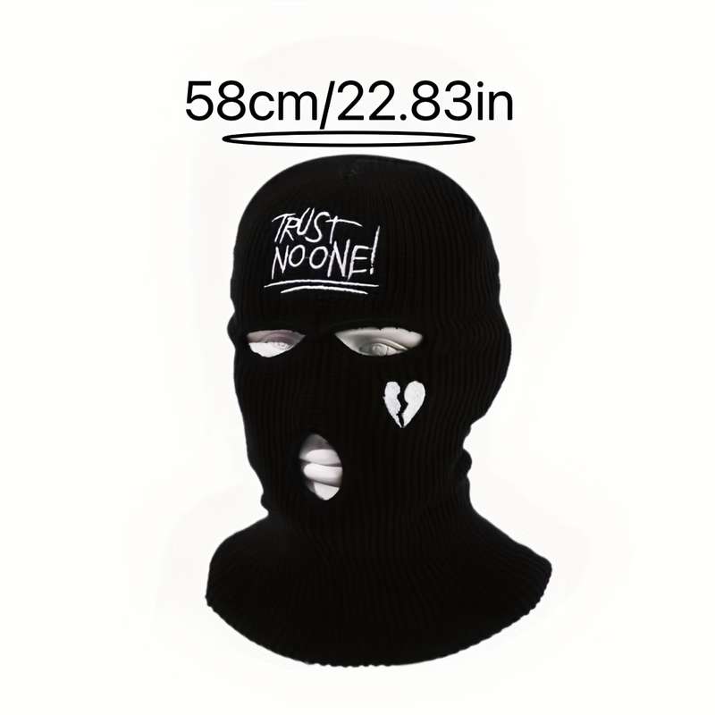 1pc Cool Embroidered Knitted Hat Men's Women's Youth Casual Ski Hat
