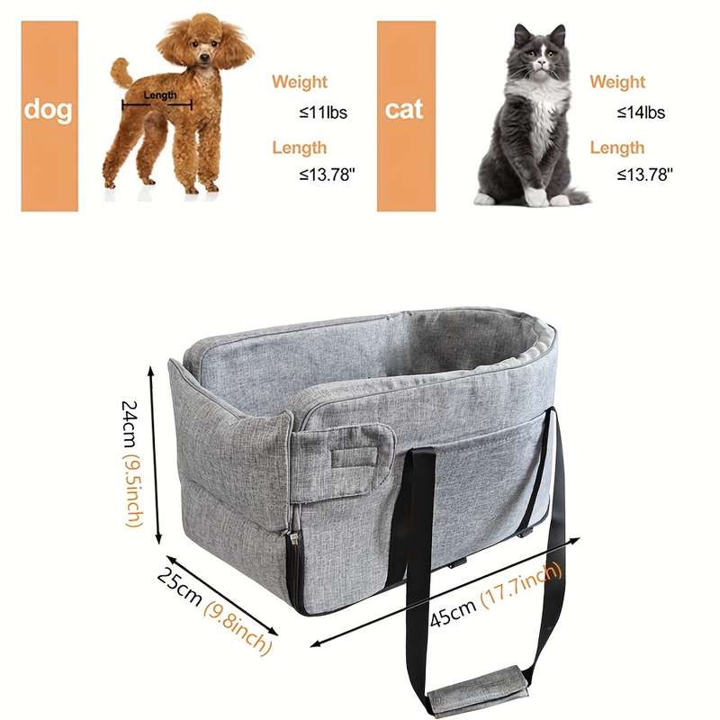 1pc Dark Gray Pet Bag