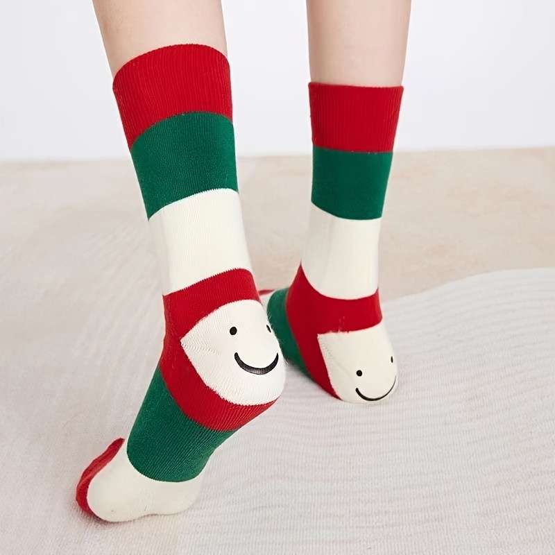 2Pcs Mixed Color One Size High Elastic Socks