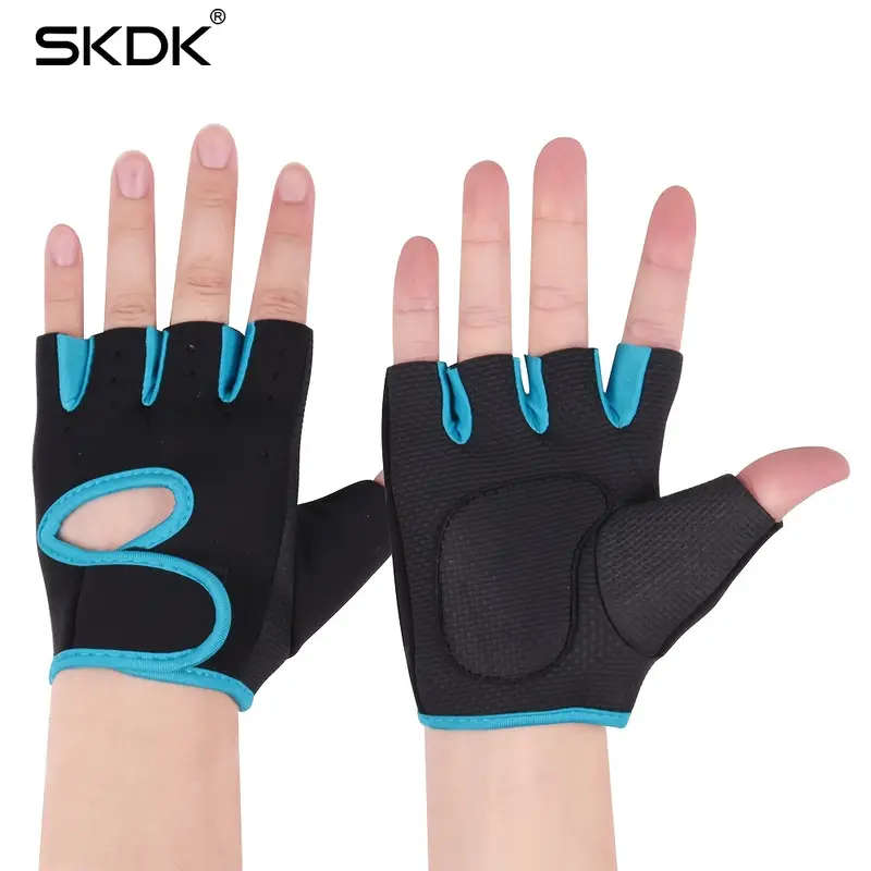 1 Pair Size S Breathable Silicone Non-Slip Sports Workout Gloves Perfect for Gym Training Weightlift