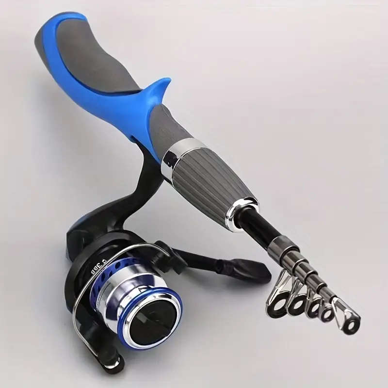 1pc Carbon Fiber Fishing Rod Boat Ice Fly Lure Fishing Rod With Fishing Reel Fishing Tackle