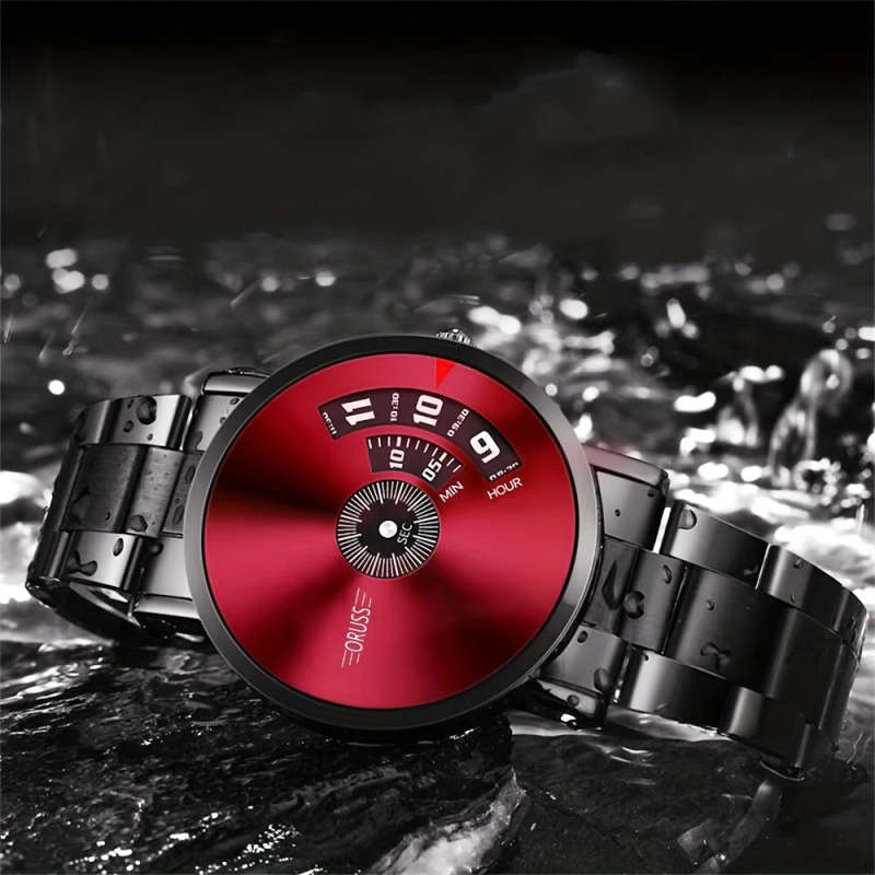 1pc High-tech Trend Luminous Fashion Versatile Men's Watch Handsome High-end Western Style Classic R