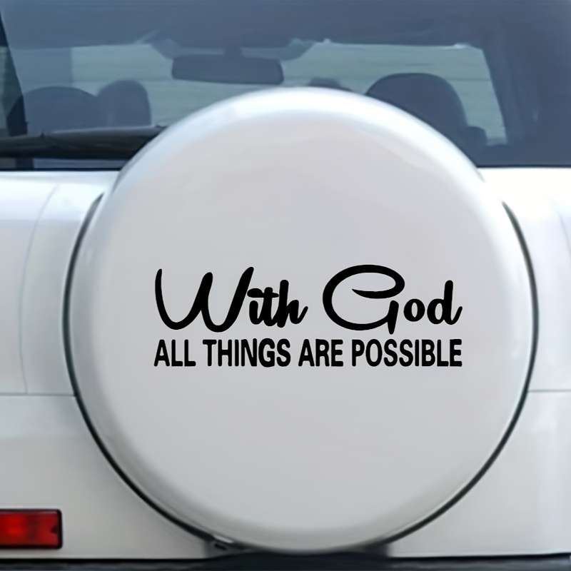 1pc Black Jesus Christian Themed Stickers