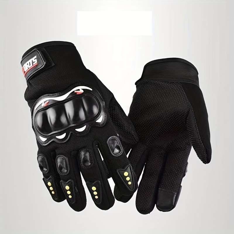 1 Pair Red Items Half Finger Exposed Gloves Outdoor Sports Gloves