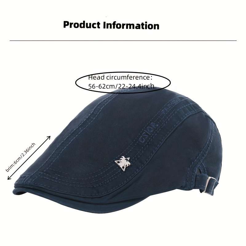 1pc Men's Cabbie Hat Newsboy Cap For Spring And Autumn Ideal Choice For Gifts