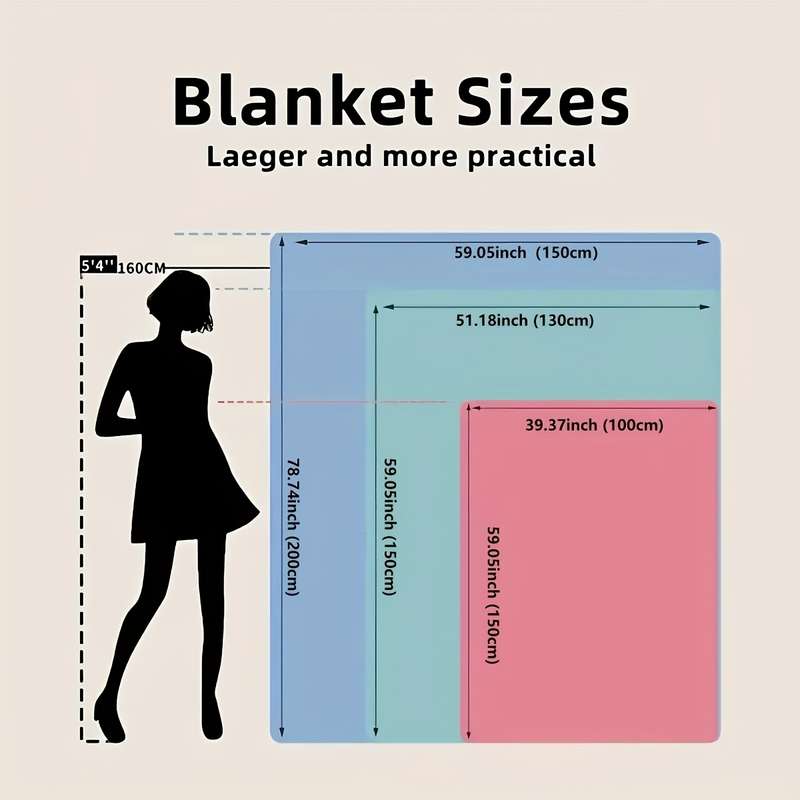 1ps Blanket Color Polychrome size 130x150cm