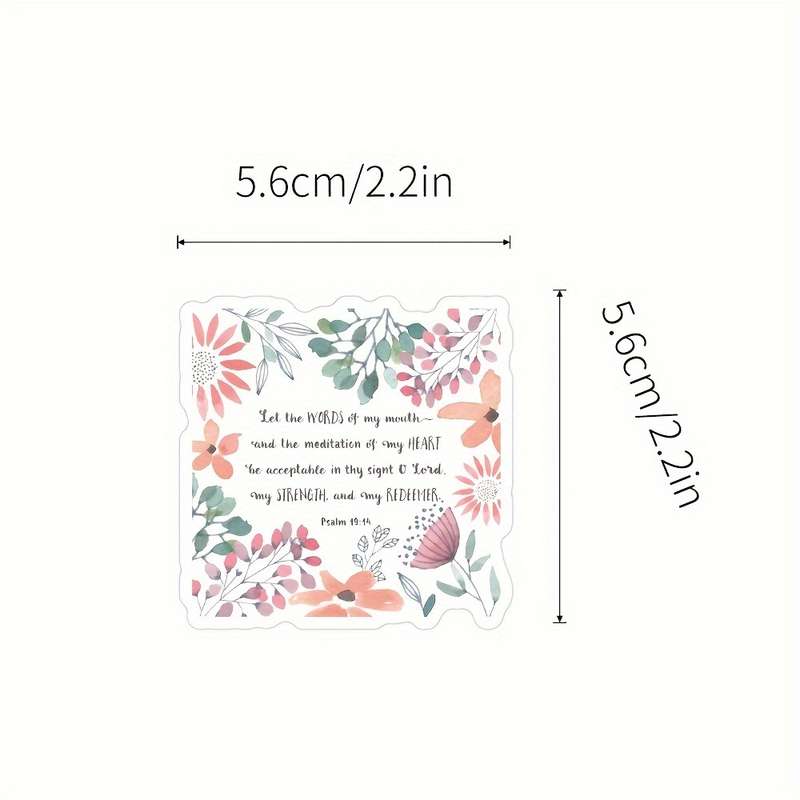100pcs Bible Stickers Jesus Christian Themed Stickers