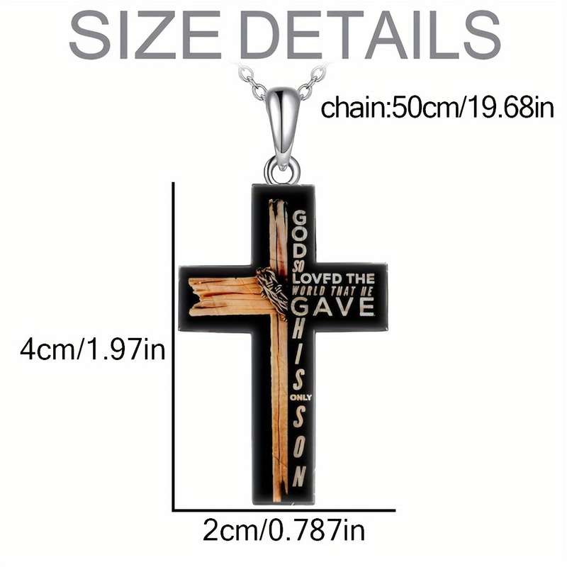 1 Piece Cross Jesus Theme Pendant