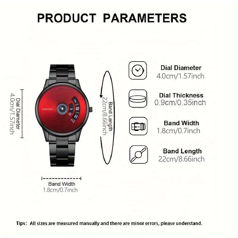 1pc High-tech Trend Luminous Fashion Versatile Men's Watch Handsome High-end Western Style Classic R