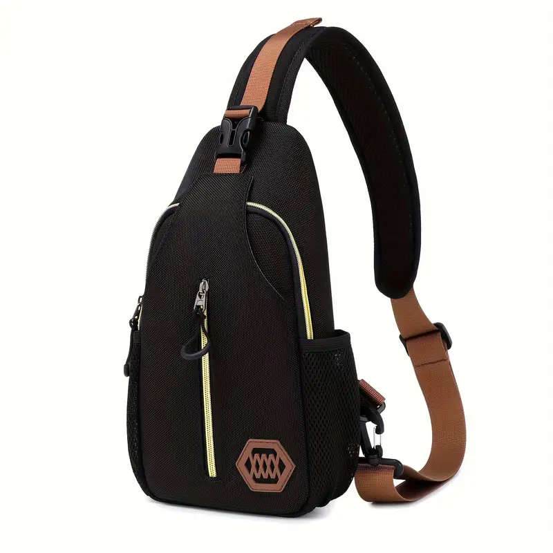 1pc Men's Adjustable Chest Bag Waterproof Portable Shoulder Bag Crossbody Bag Very Suitable For Trav