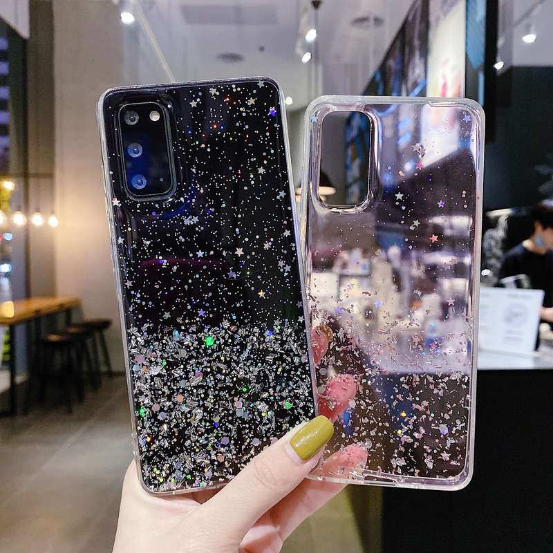 1pc Transparent Purple For Samsung Galaxy Note 10 5G Phone Cases