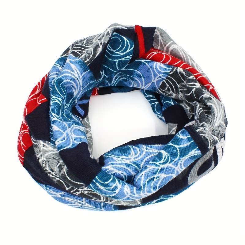 1pc Fashion Printed Hooded Hat Autumn And Winter Double-layered Hat