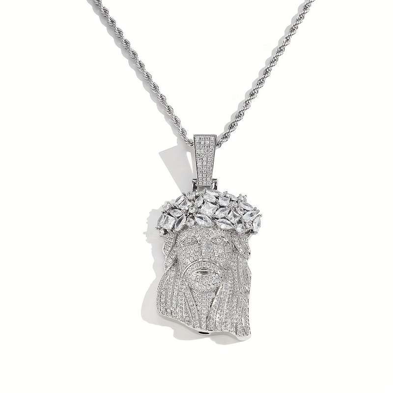 1 Piece Golden Color Jesus Theme Pendant