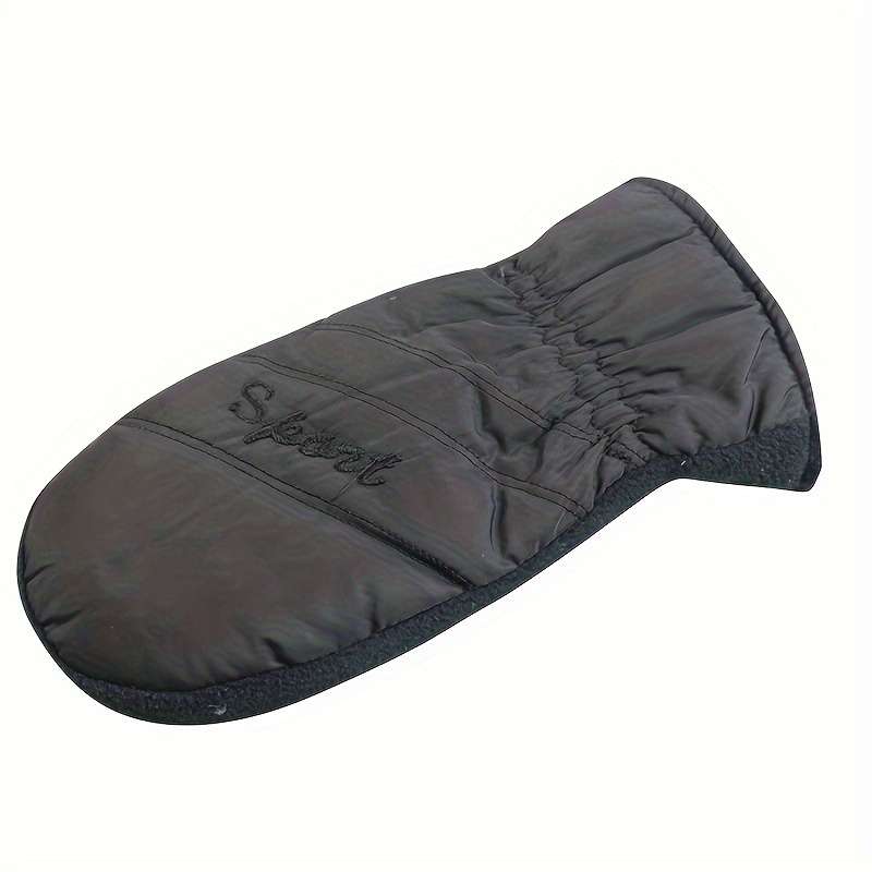 1 Pair Black Warm Gloves