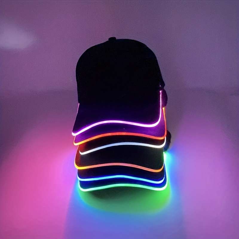 1pc Quacky LED Illuminated Duckbill Sunshade Hat Fashionable Baseball Caps with Outdoor Prote