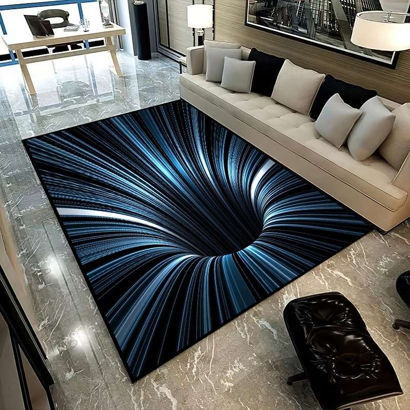 1Pc 140x200cm Spiral Floor Mat