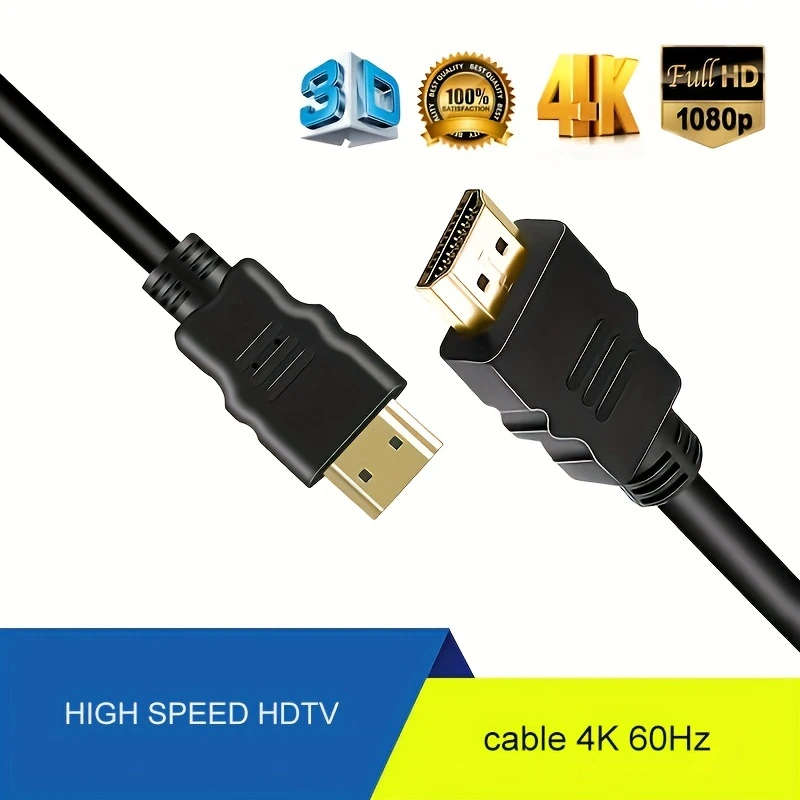 1pc 100cm 18Gbps 4K HDR HDTV Cable 4K Ultra HD HDTV Cable 18Gbps High Speed 4K 60Hz HDR 3D 2160p