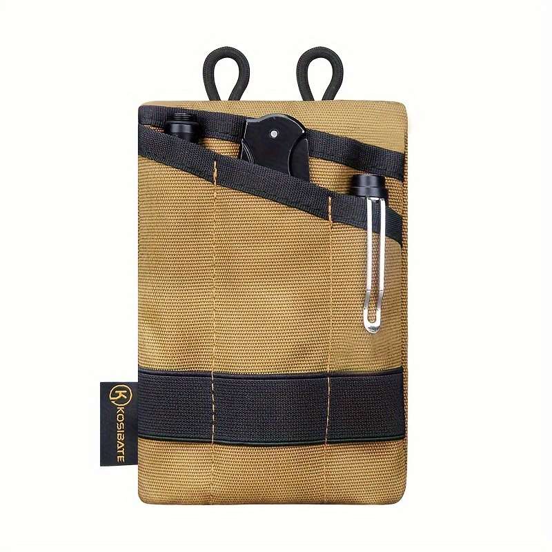 1pc EDC Pouch EDC Pocket Organizer Mini Tool Pouch With 4 Pockets For Knife Flashlight Card Men'