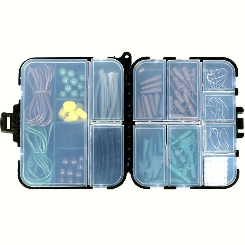 40 152 180 254 300 420pcs portable fishing gear set with tackle box sequined hooks swivels and carp fishing tools everything you need for a successful fishing trip details 4