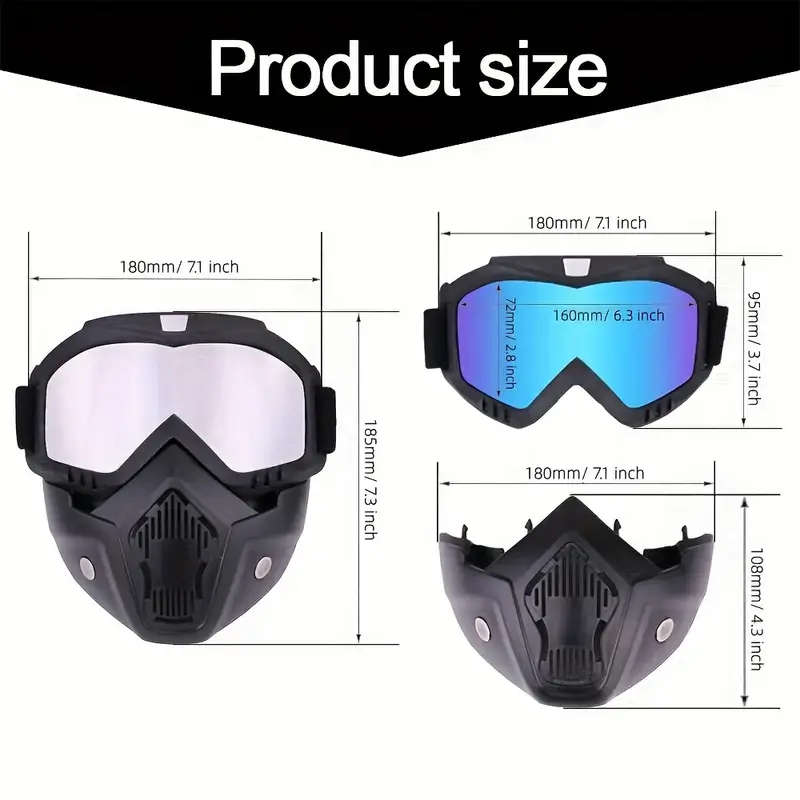 Full-Face HD Transparent Anti-Fog, Sand-Proof Welding Protective Shield