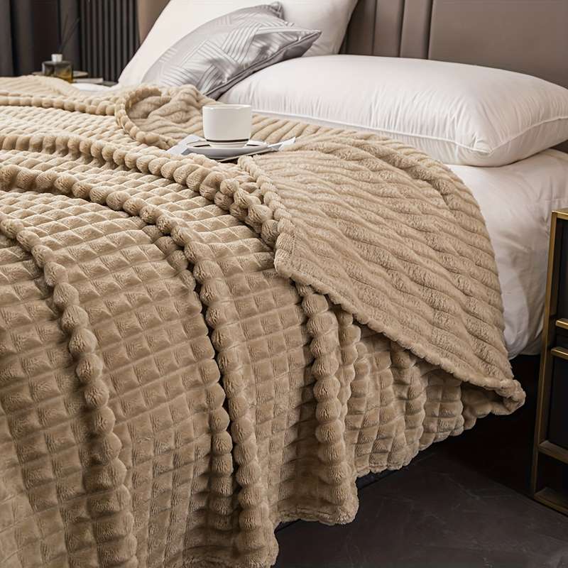 1ps Blanket Color Dark Gray size King 200x230