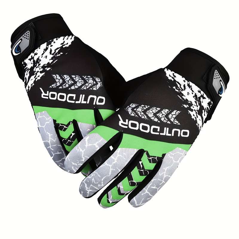 1 Pair Maple Leaf  Red One Size Outdoor Sports Gloves