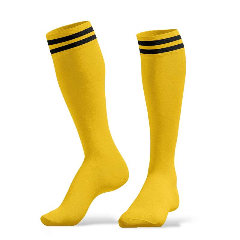 1 Pair Yellow One Size Socks