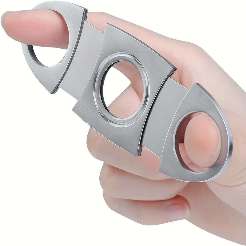 1pc Stainless Steel Cigar Cutter Cigar Accessories Smoking Accessories Color sent randomly