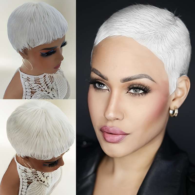 1Pc Black 10.16cm Fashion Design Wig