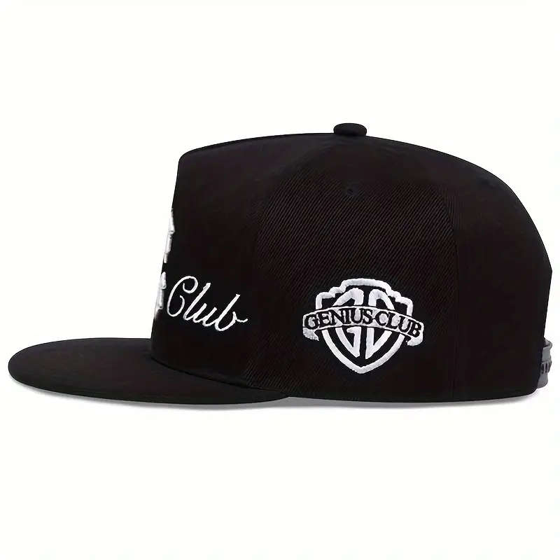 1pc Men's C Letter Side GENIUS CLUB Rotating Hat Outdoor Adjustable Sun Protection Casual Hat Spring
