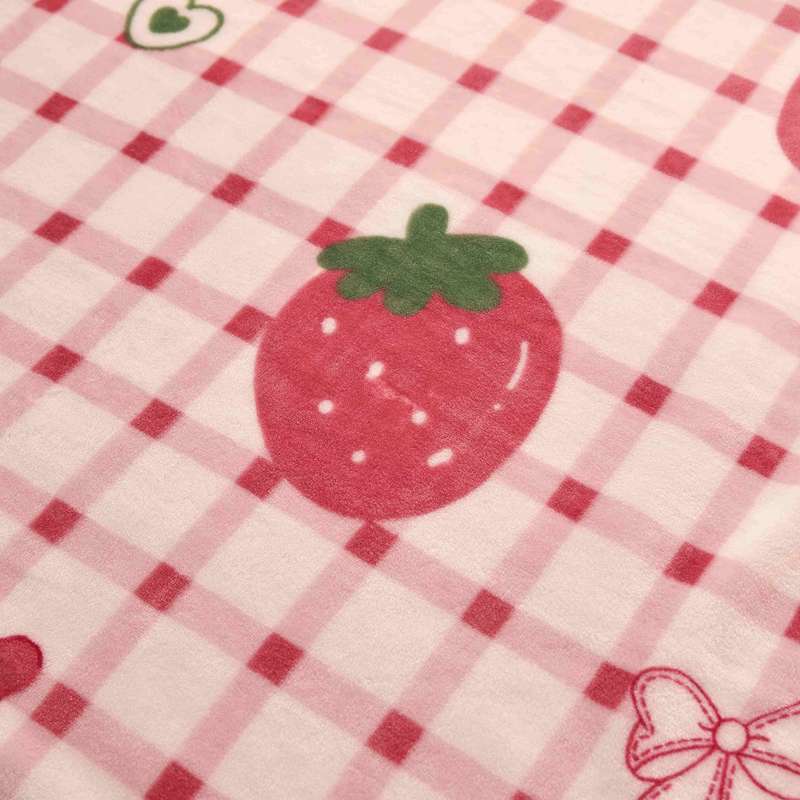 1ps Blanket Color Strawberry Pink size 200cmx230cm