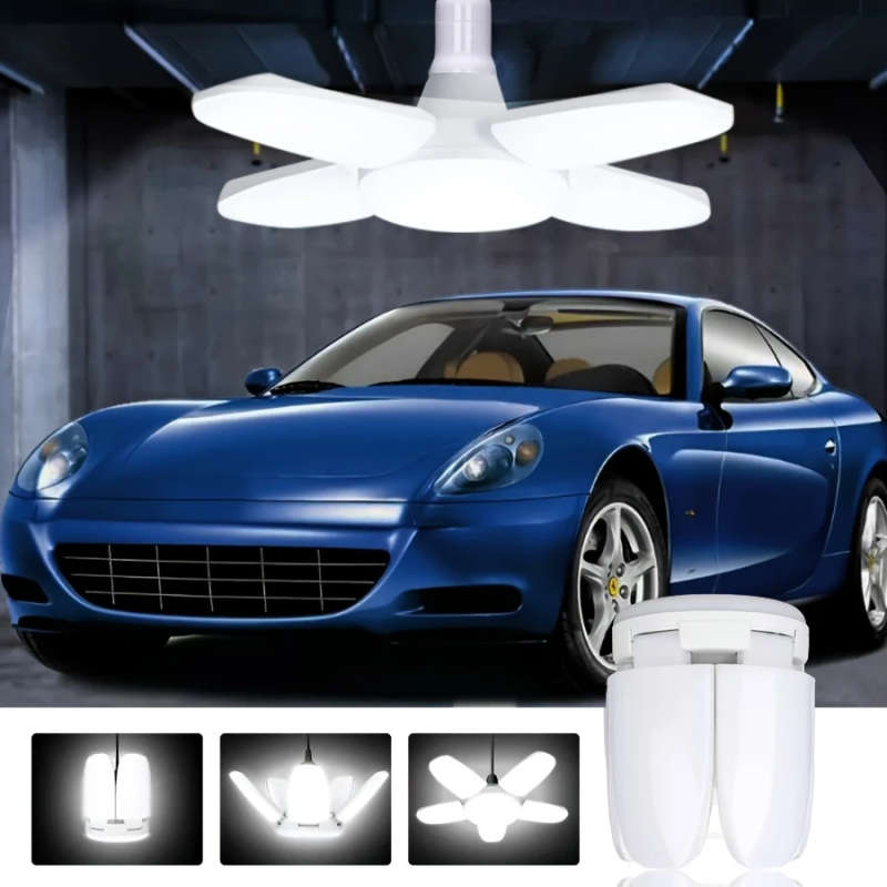 1pc LED Four-Leaf Lamp Mini Folding Light 28W  6500K Pendant Light Suitable