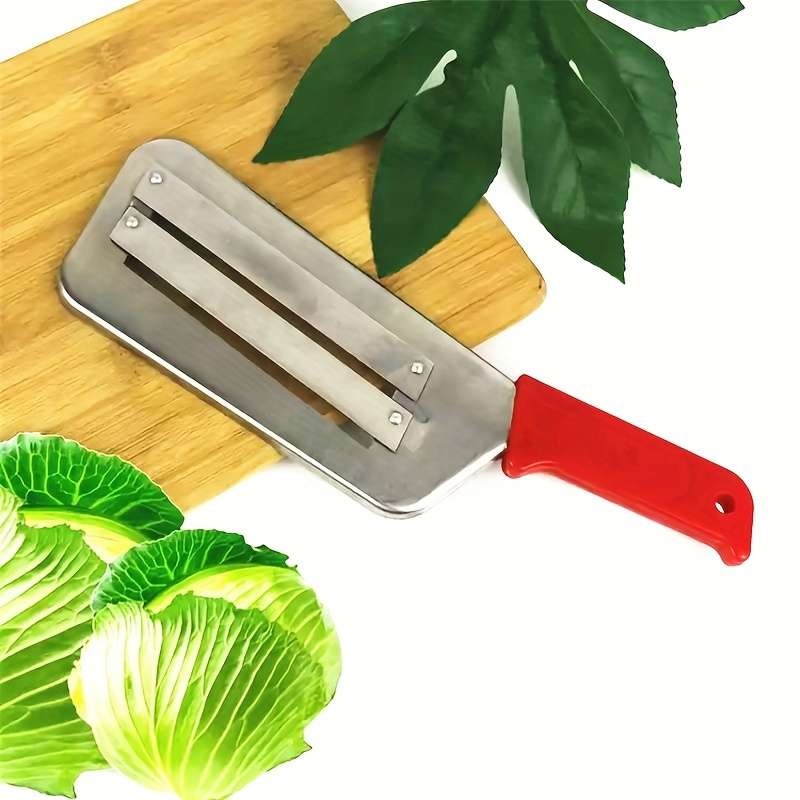 1pc Cabbage Kitchen Knife Cabbage Hand Chopper Metal Sauerkraut Knife Double Slice Planer