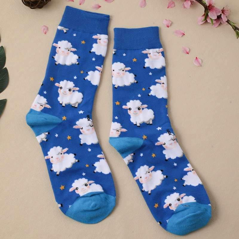 1 Pair Mixed Color One Size Socks