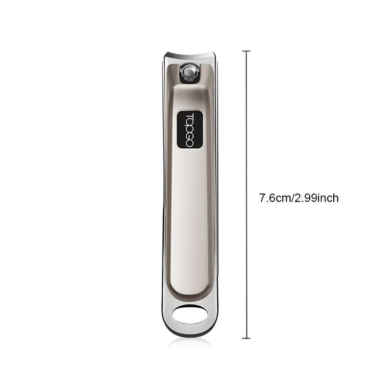 1pc Modern Nail Clipper with Sharp Edges Thick Stainless Steel Toenail and Fingernail Trimmer
