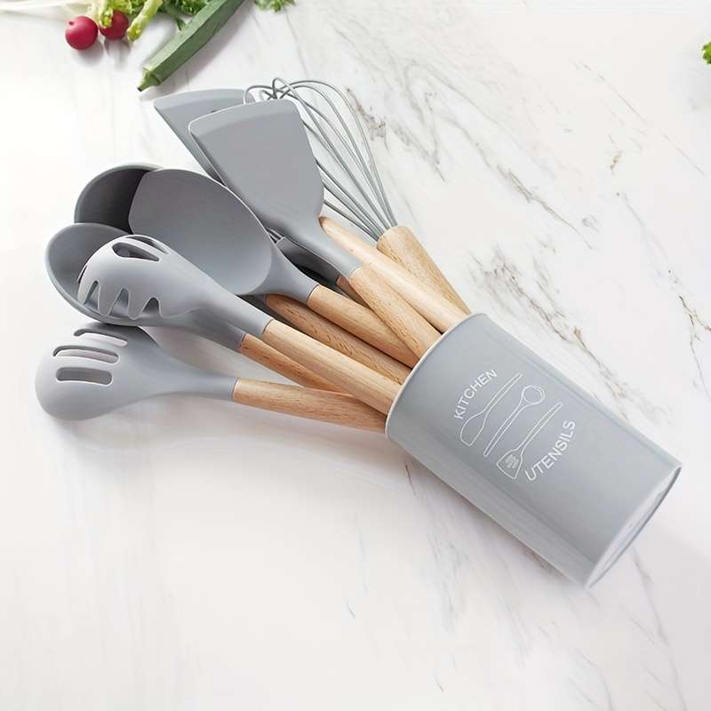 1pc Utensil Crocks American-Style Kitchen Plastic Kitchen Utensil Tube Multi-Purpose Baking Scrap