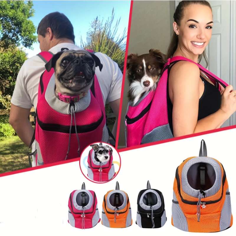 1pc Orangesize 36x45x21cm Pet Bag